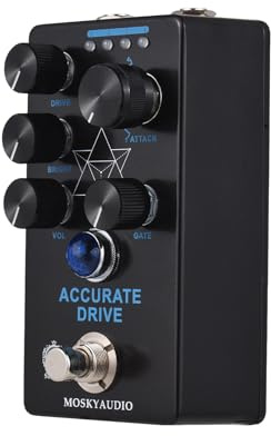 Btuty Effektpedal für Gitarre Gitarre Gitarre Effektpedal Bass Effektpedal DC 9 V 6,35 mm Eingangs-/Ausgangsschnittstelle E-Gitarre Effektor mit True Bypass