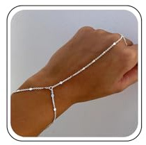 TseenYi Boho Mano Pulsera de Oro Anillo Cadena Minimalista Dedo Arnés