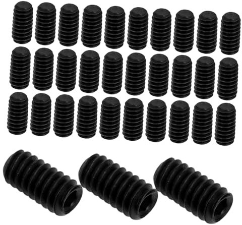 OKUMEYR 50stücke Teiliges Set Aus Innenantriebs-sockelschrauben Schwarze Kohlenstoffstahl-metallschrauben Für Türbeschläge Und Lichtinstallationen Präzise Positionierung Und Einfache