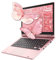 11,6'' Computer portatile Celeron N4020, PC Portatile 6 GB di RAM DDR4 128 GB di SSD, WiFi(2,4G/5G), Bluetooth, Mini HDMI, Notebook touchscreen pieghevole a 360° per studenti e professionisti - Rosa