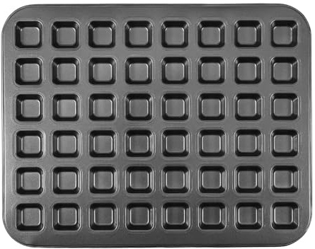 Sutowe Mini moule à muffins en acier au carbone pour 48 muffins, anti-adhésif, pour mini cupcakes, brownies, gâteaux, pudding, basiques, 40,3 x 31,8 x 1,9 cm