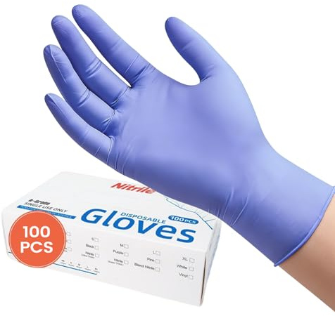 Guantes gruesos - Guantes de protección de nitrilo para trabajos pesados, guantes de trabajo para lavavajillas | La construcción para uso doméstico, hospitalario, para oficinas, industrial garantiza