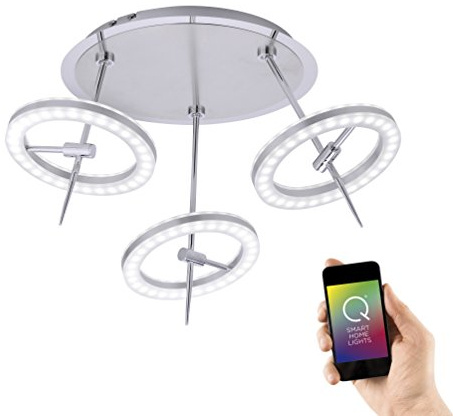 Paul Neuhaus Q-AMY LED Deckenleuchte Smart-Home CCT Farbwechsel dimmbar | CCT Farbwechsel, dimmbar, inkl. Fernbedienung, 2700-5000 Kelvin