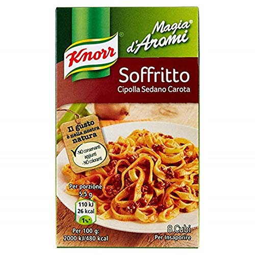 Knorr Magia d'Aromi Soffritto brodo Steinpilze Suppenwürfel Brühe 8 x 11g (Karotte-Sellerie-Zwiebel)