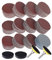 JaneYi 240 pièces Disque de Ponçage 50mm Disque Abrasif 2 Pouces Kit de Ponçage Bois Papier à Poncer 60 80 120 180 240 320 400 600 800 1000 2000 3000 Grain avec Tampon en Mousse Souple et Tige de 1/4