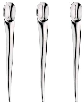 Pintinox, set de 12 cuillères à moka Snake, acier inoxydable sans nickel, Made in Italy