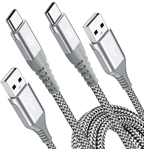 2Pack 1M USB C Charger Cables, Super Fast Charging Type C Phone Wire for iPhone 15 Plus Pro Max, Samsung Galaxy S23/S22/S21/S20/S10/S9 A54/A53/A34/A14/A12 ZFlip3/4/5 iPad Pro Google Pixel PS5 Tablet