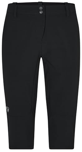 Ziener Damen NESTLA X-Function Fahrrad-Shorts mit Innenhose - Mountainbike/Outdoor/Freizeit - atmungsaktiv,schnelltrocknend,gepolstert,3/4,Knielang, Black, 36
