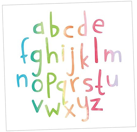 UPKOCH 2 Satz Cartoon-alphabet-wandaufkleber Cartoon-aufkleber Wandtattoo Englisches Alphabet Bunte Buchstaben Wandaufkleber Bunte Wandtattoos Heimaufkleber Kombination Kinderzimmer Pvc