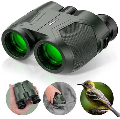 12x25 Kompaktes Fernglas für Erwachsene, Kleines Fernglas mit Klappbarem Okular und Low Light Vision für Vogelbeobachtung,Theater,Konzerte,Jagd,Sportspiele