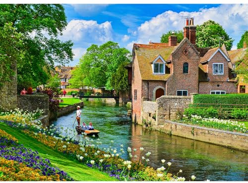 HUADADA Puzzle 1000 Teile für Erwachsene und Kinder, Impossible Game, Puzzles-Geschenk, Clevere Rätsel, Puzzles Farbenfrohes, Puzzle mit Westgate Gardens-Motiv