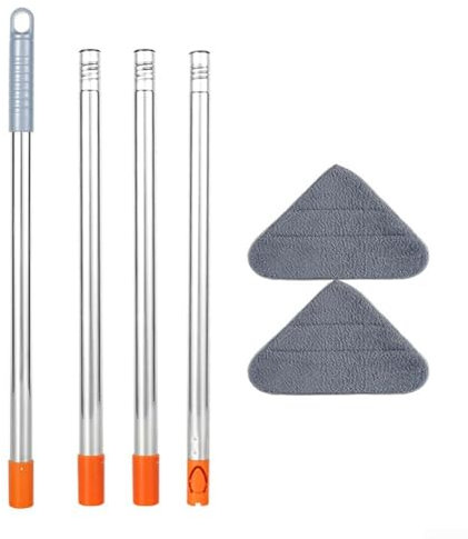 Mopa triangular con almohadillas de microfibra eficaz para limpiar paredes, techos y zócalos