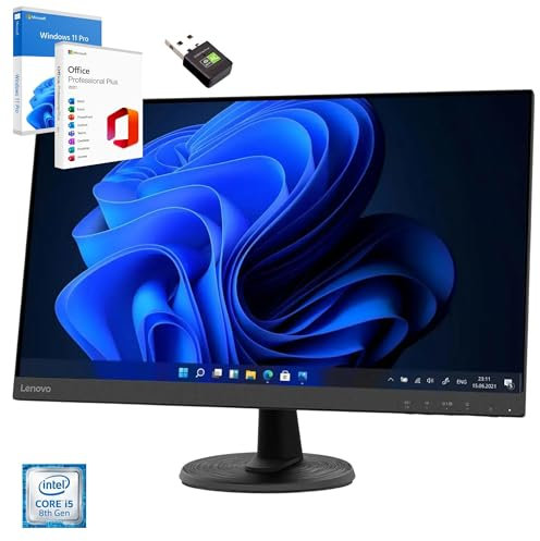 Lenovo Ordinateur complet 27 i5 8500 16 Go RAM 1 Tera SSD Win 11 Pro Office 2021 Pro Garantie 36 mois -c27-40