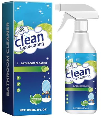 Nettoyant Moussant Pour Salle De Bain - Spray Multi-surfaces Pour Toilettes, Douche, Baignoire, Lavabo, Verre Et Acier Inoxydable - Parfum Frais - Format 120ml