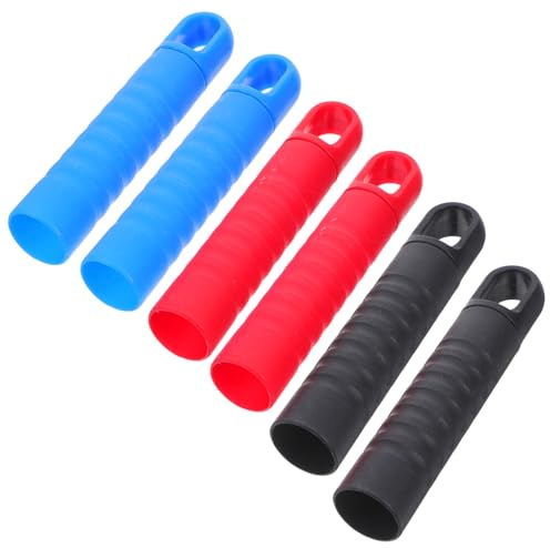 Gatuida 6pcs Broom Mop Handle Replacement Parts Diameter Plastic Sleeves Non-slip Design Compatible Mop and Broom Handles for Home Cleaning