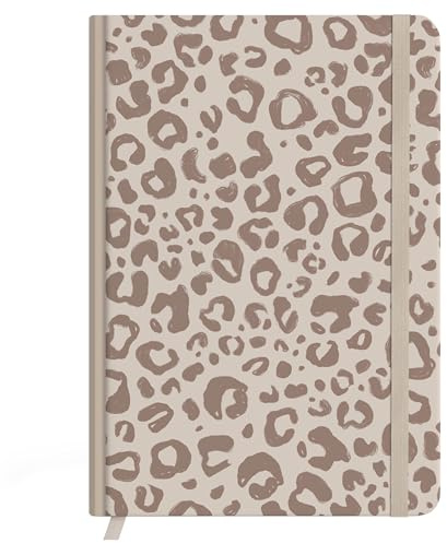 kind of hazel® Notizbuch A5 Punktraster 160 Seiten, Dotted, Leo | Journal im Hardcover mit starkem Papier, Fadenheftung, Lesebändchen und Gummibandverschluss im Design