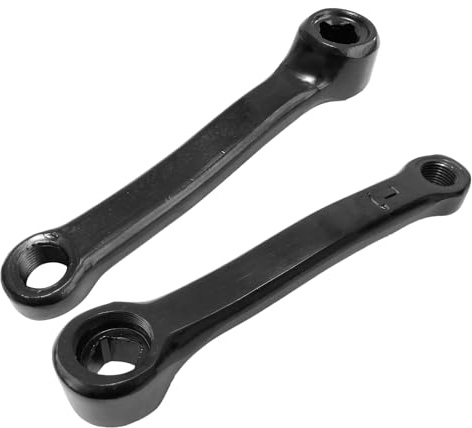 Set Braccio manovella | 2 Pezzi dentali per Biciclette 127 mm Parti di Ricambio in Acciaio al Carbonio per VTB Road Trail Riding Racing Training Urban Commuting Cycling a Lunga Distanza