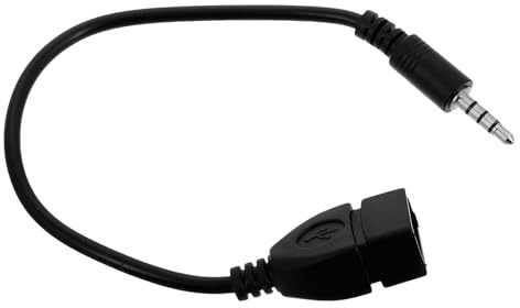 BESPORTBLE Cavo Adattatore Audio 35 MM a USB Femmina per Auto Convertitore Jack Audio Compatto Multifunzionale per Dispositivi Elettronici Auto Uso