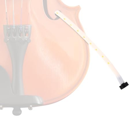 Fukaisu Humidificador Violín de Goma, Humidificador de Agujero en F para | Portátil Alta Calidad Violín Práctico Accesorio Instrumentos Musicales para Evitar Grietas (Blanco)