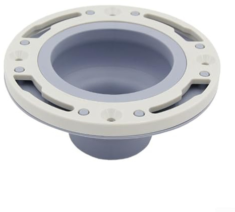 Toilet Flange Extension Kit, Leakage Prevention, Fits 3 4 Inch Pipes, Plastic Construction, Assorted Colors (Gray)