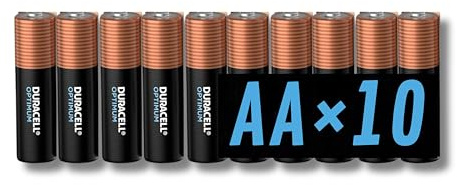 10 x Duracell AA Optimum 10 piles stylo en vrac (sans boîte)