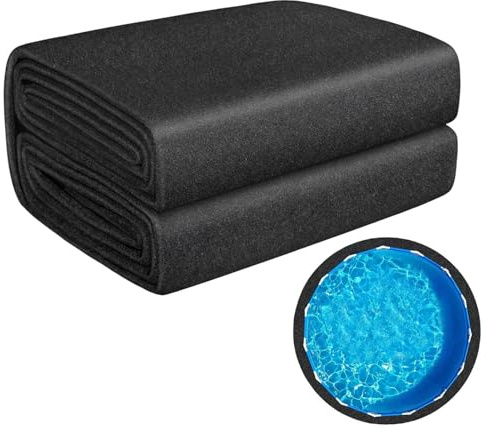 Generico Tappetino per Rotondo,305cm Base per Fuori Terra,Tappetino-Piscina Extra Spesso per,per Anti Perforazione,Prolunga Durata del Rivestimento