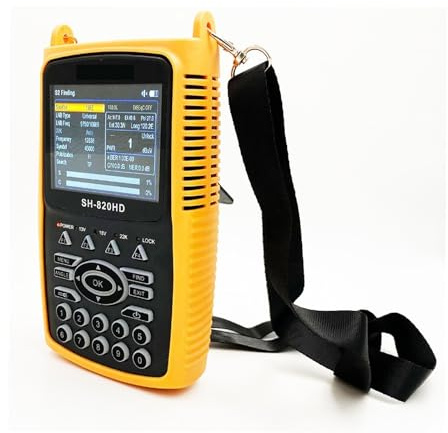 SH-820HD Buscador de satélite Digital de 3,5 Pulgadas HEVC DVB-S/S2/T/T2/C/CCTV HD Medidor de Intensidad de señal Digital para instalación de Antena(S2)