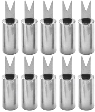 Kichvoe 10 Pezzi Supporti per Pannocchia in Acciaio Inossidabile Argento, Facili da Pulire e Versatili, per Barbecue All'aperto e Picnic Accessori per Grigliate Professionali