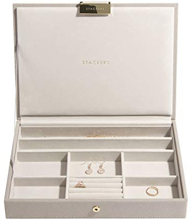 Stackers Taupe Klassisch Schmuckschatulle Deckel