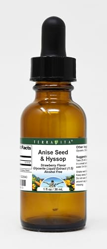 Anise Seed & Hyssop Glycerite Liquid Extract (1:5) - Strawberry Flavored (1 oz, ZIN: 522043)
