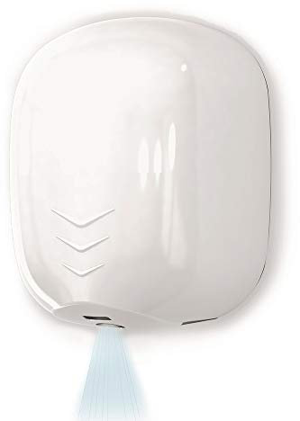 Inbagno Asciugamani Elettrico Bianco con Fotocellula 1100W Stream Dry Risparmio energetico