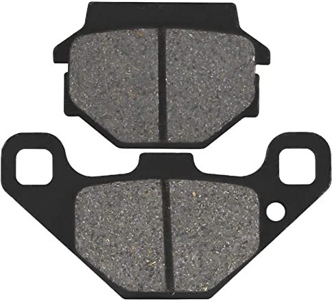 AHL 1 paio di pastiglie freno posteriori per moto Compatibile con APRILIA RX 125(Front & Grimeca Rear caliper) 2008-2012/SX 125 2008-2013/KAWASAKI KSR1 (KMX 50 B1/B2) 1990-1991