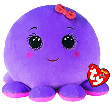 TY Beanie Boos Squish a Boo Violet Krake Octavia-35 cm, 2009319, Violett