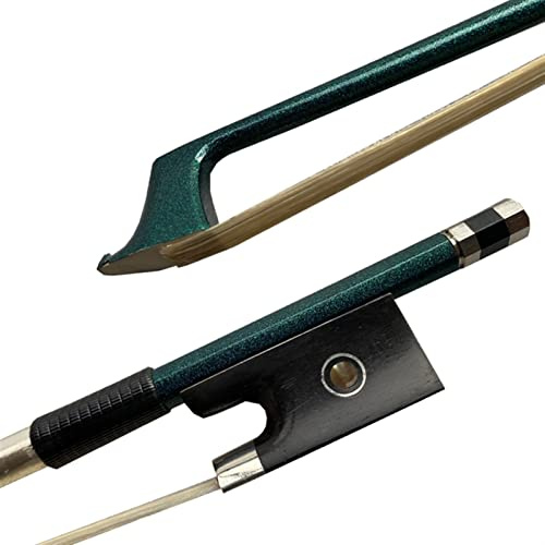Geigenbogen 5 PCs 4/4 Kohlefaser Geige Bogen Carbon Faser Bug Balance Pferdehaar -Geigezubehör