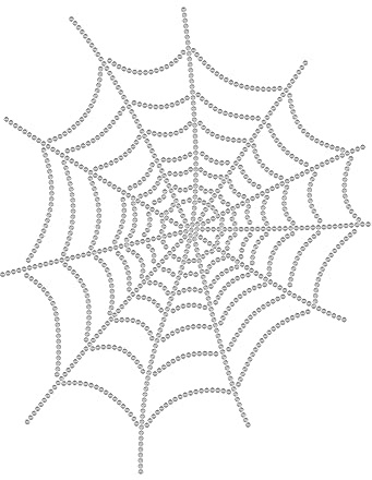 SUPERDANT Allerheiligen Spinnennetz Strassstein Transferfolie Zum Aufbügeln Halloween Kostüm Dekor Hotfix Applikationsvorlage Für T-Shirt DIY Transfer Abziehbilder Halloween Aufkleber Strass