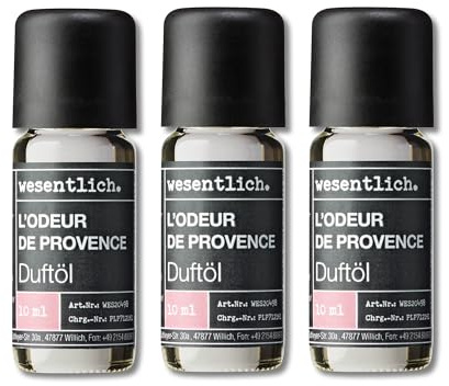 wesentlich. Duftöl Set - harmonische Duftkompositionen für Duftlampe, Diffuser und Kerzen – 3er Set Provence