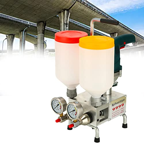 Máquina de lechada eléctrica, máquina de lechada de Piso de 1100 W, máquina de Parada de Fugas de Tipo líquido Doble, Bomba de lechada de inyección de hormigón, para apuntar, traba
