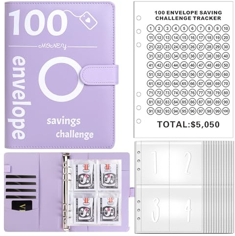 tenkeyboxde geld,Savings book for money challenge,100 envelope challenge German,pocketsaving101 geld sparen,savings book for money with foils,Easy And Fun Way To Save $ 5,050,Budget Binder
