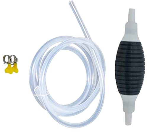 TINEASUR Manuelle Benzinpumpe Mit Wasserschlauchpumpe Transferpumpe Für Benzin Öl Wasser Kerosin Robuste Und Tragbare Kraftstofftransferpumpe