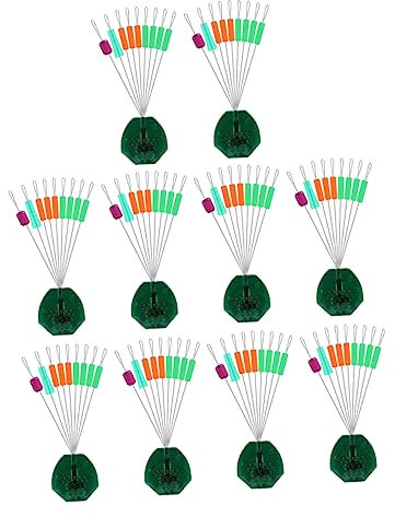 BCOATH 10pcs Tangle Beans Fishing Stoppers Fishing Cord Stopper Stops Float Stops