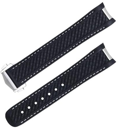 AXPTI Uhrenarmband für Omega-Armband Aqua Terra 150 M AT150, ultraleicht, Worldtimer, 43 mm, 41 mm Faltschließe, 20 mm / 21 mm, 21 mm, Achat