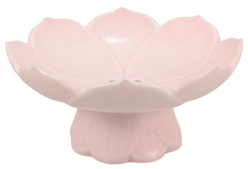 JECOMPRIS Plateau à Fruits Et Snacks à Pied Lotus Présentoir Élégant Antimoisissure Pour Desserts Gâteaux Fruits Secs Et Thé Décoration De