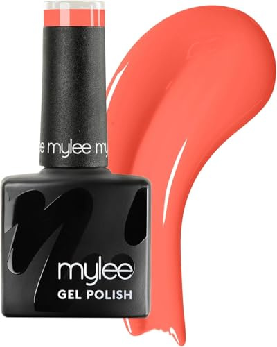 Mylee Gel-Nagellack 8ml [Summer Sunset] - UV/LED, Maniküre, Pediküre, Lang anhaltend, für professionellen Gebrauch im Salon und zu Hause [Coral Range] - Vegan und frei von Tierversuchen