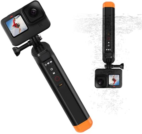 Floating Selfie Stick Handgriff, Mit Bluetooth Fernbedienung, Unterwasser-Stick-Griff mit Trageseil, Unterwasserkamera, geeignet für GoPro-Zubehör, for Hero 13/12/11/10/9 Action-Kamera