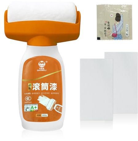 500 g Rullo per Pittura Bianca, Wall Repair Roller Paint, Pittura con Rullo, Roller Paint Bianco per Riparazione Muri, per Riparare Macchie E Pareti Danneggiate