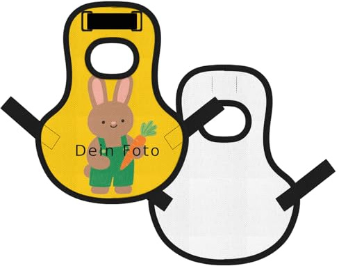 Jaucin 2Pcs Personalisierte Huhn Weste, Custom Hühnersattel für Huhn Pet - Individuell Druckbare Bilder auf Geflügel Henne Sattel Schürze Federschutz Rückenschutz (12.4x9.4inch)