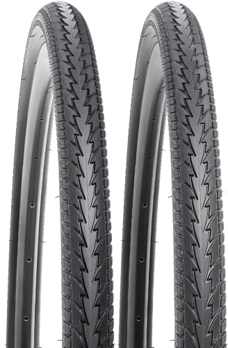 YUNSCM 2-PCS 700C Ruta Bicicleta Cubierta 700x35C 37-622 Compatible with 700x33C 700x34C 700x35C 700x36C 700x37C Bicicleta Bike Cubierta (Y-902)