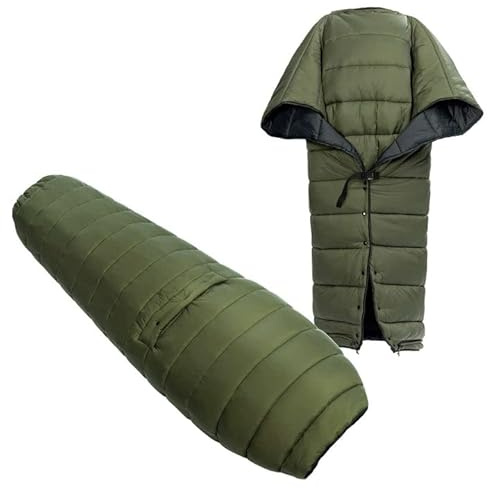 onewind Camping Schlafsack für Hängematte, 3 Jahreszeiten Schlafdecke Tragbar Winter Poncho Wärmeschutz Wärmeisolierung für Outdoor Camping Wandern
