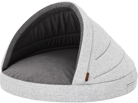 HOBBYGARDEN Hundematratze Haustierbett Hundehütte Kissen Liegen Hundehöhle Bett Sofa Hundekorb Tierbett Hunderuheplatz Hundesofa Matratze, 65 x 65 cm, Asche