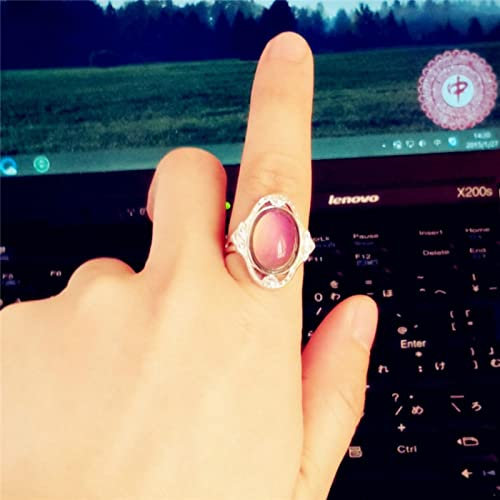 ShFhhwrl Modischer Ring Ring Size Adjuster for Loose Rings Kreative Farbe Veränderbare Ringtemperatur Emotion Gefühl Stimmung Ringe Männe